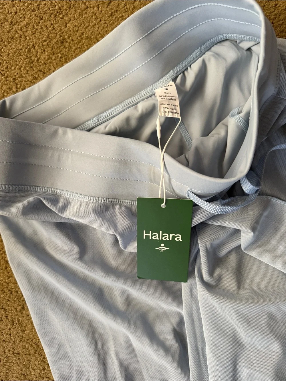 HALARA Light Blue Maxi Skirt/shorts with Drawstring Waist - Picture 3 of 5